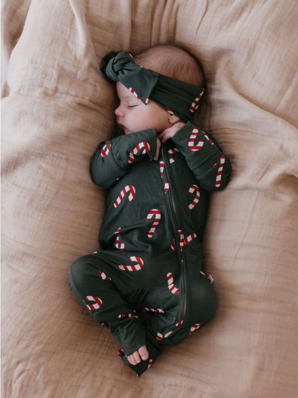 Bamboo Zip Pajamas | Candy Cane Lane